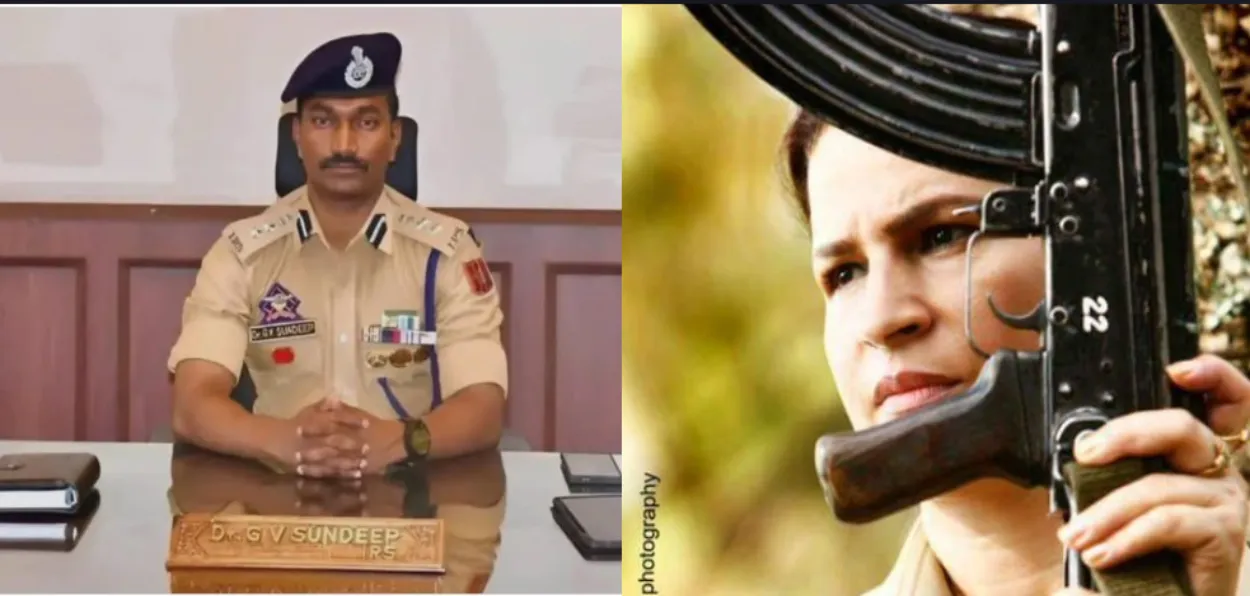 G.V. Sundeep Chakravarthy, SSP and  Shahida Parveen Ganguly, IPS