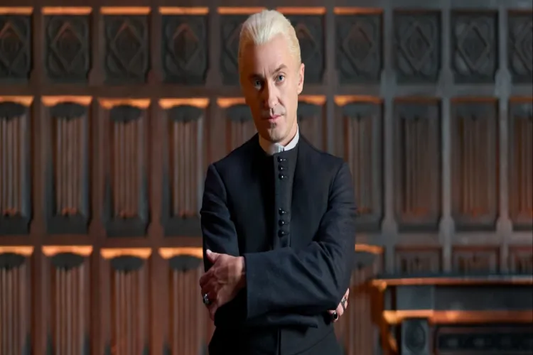 Actor Tom Felton as Draco Malfoy