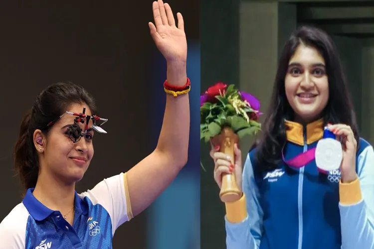 Esha Singh and Manu Bhaker