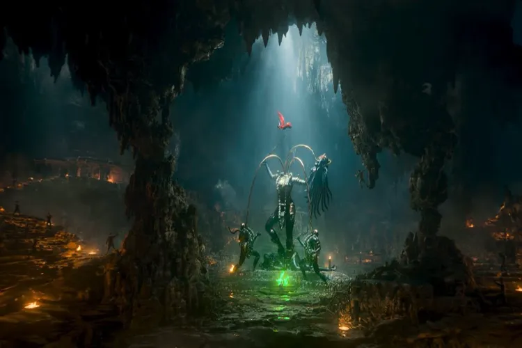 A scene from S S Rajamouli's film Varanasi