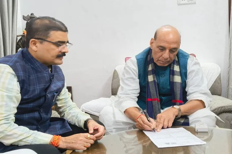 Defence Minister and three-time Lucknow MP Rajnath Singh 
