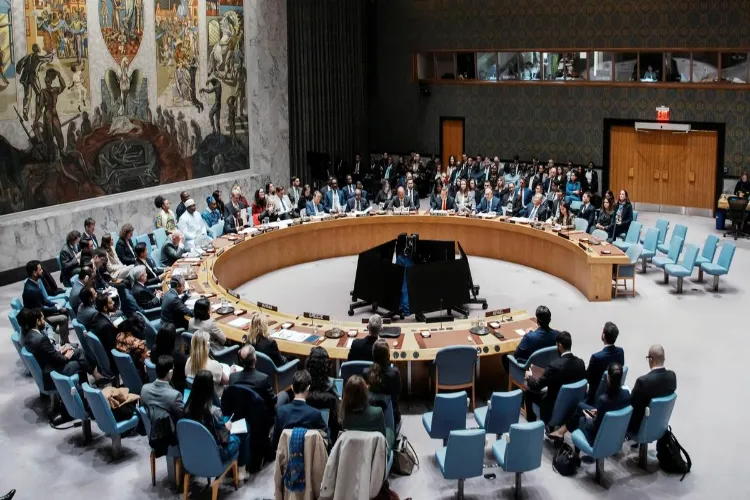 United Nations security Council in session over Gaza