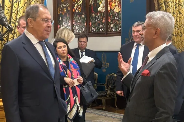 External Affairs Minister S Jaishankar with Russian foreign minister  Sergey Lavrov