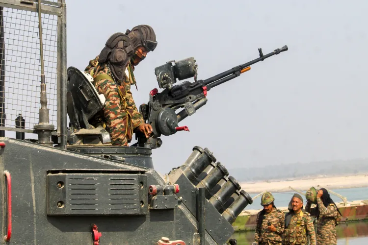 Army conducting exercises in Ayodhya