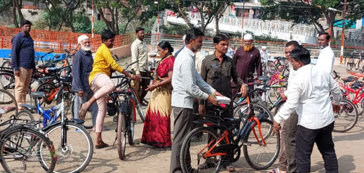Old bicycle market of Malegaon, Maharashtra