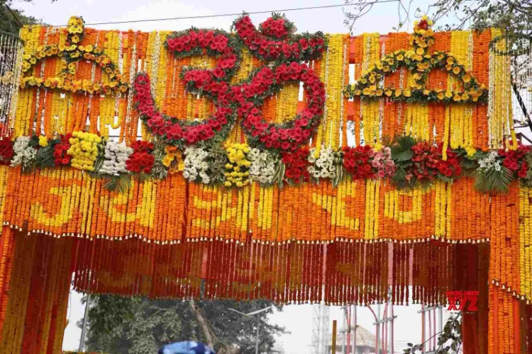Ayodhya being decked up with flowers