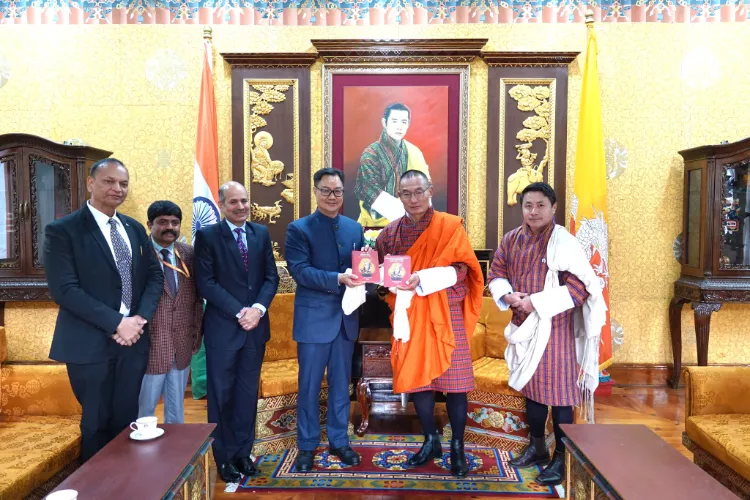 Union Minister for minority Affairs Kiren Rijiju in Thimphu