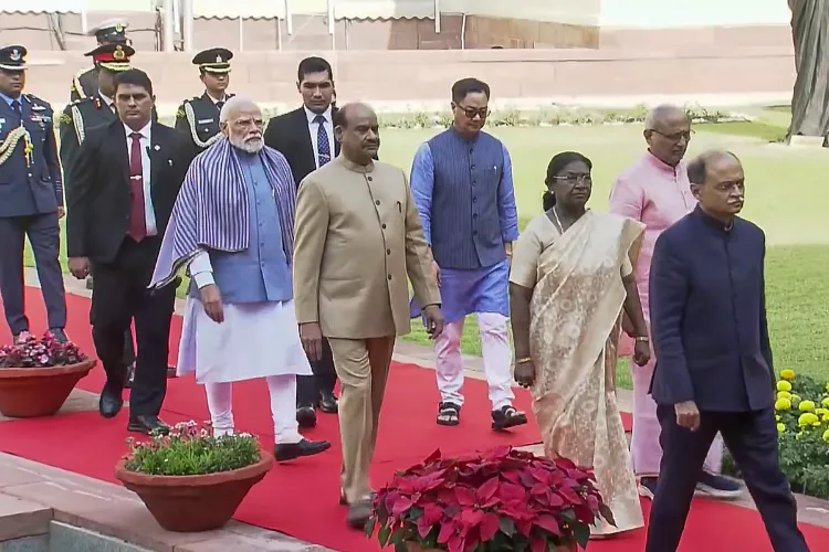 Constitution Day celebrations at Central Hall of Samvidhan Sadan, in New Delhi.