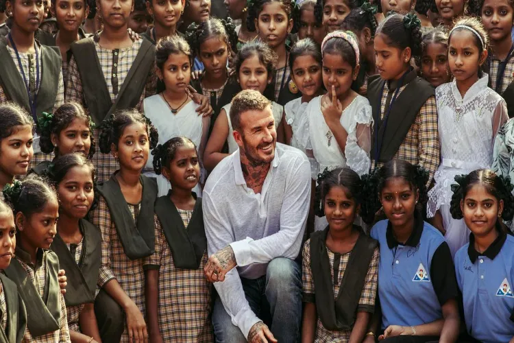 David Beckham’s Visit in Andhra Govt Schools