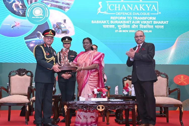 President Droupadi Murmu at the inaugural session of the third edition of, ‘Chanakya Defence Dialogue-2025'