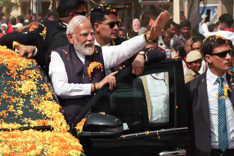 PM Modi road show in Udupi