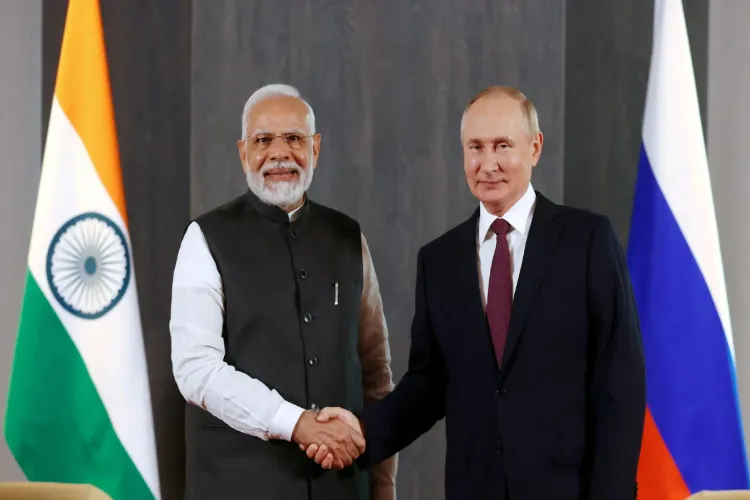 Russian President Vladimir Putin with PM Modi