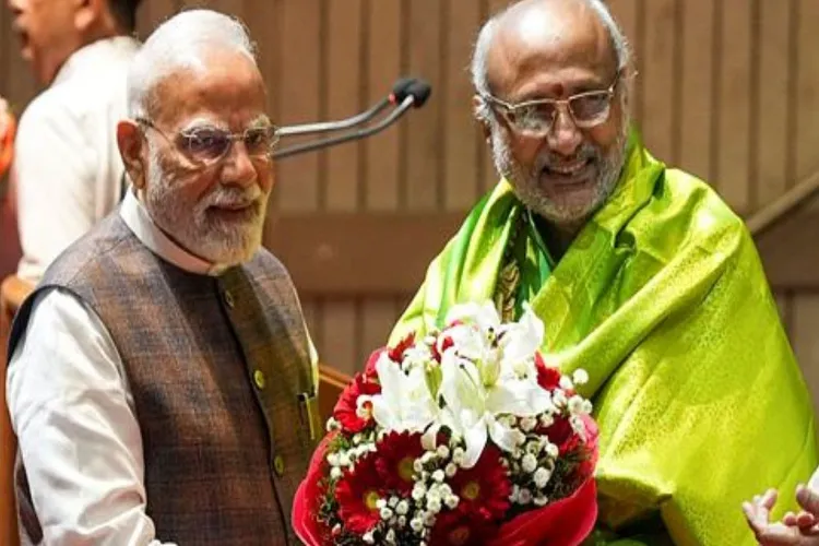 PM Modi with Vice President of India CP Radhakrishnan