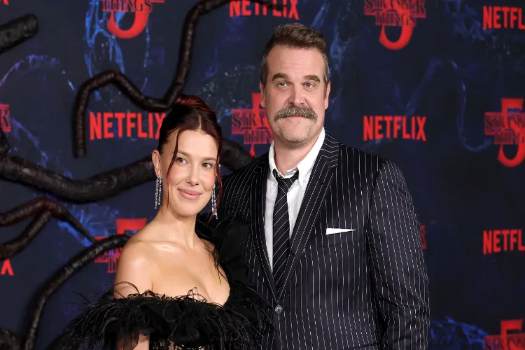  Millie Bobby Brown and David Harbour