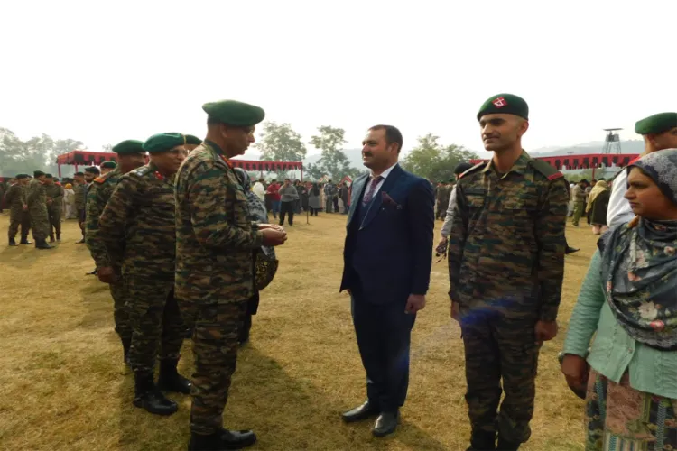 J-K’s young soldiers march beneath Trikuta Heights