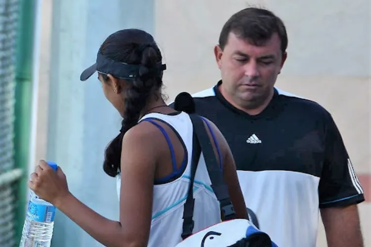 Australian tennis coach Todd Clark