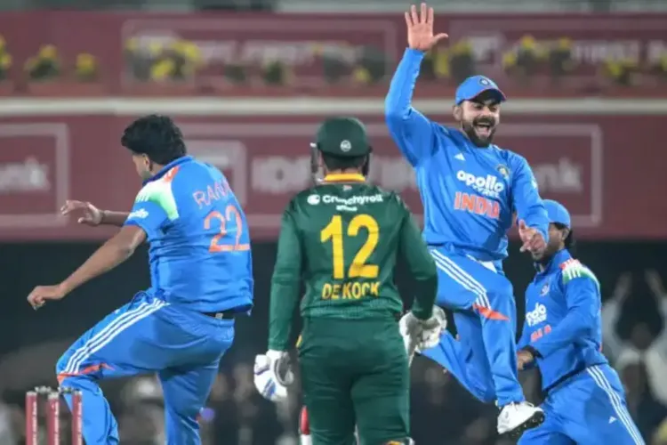 Indian cricket team and South African cricket team