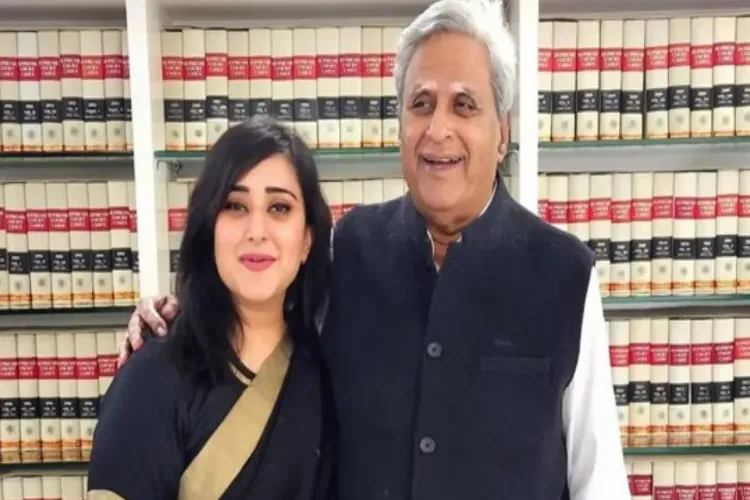 Swaraj Kaushal with his daughter Bansuri Swaraj