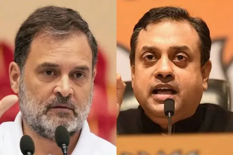 Rahul; Gandhi and Sambit Patra