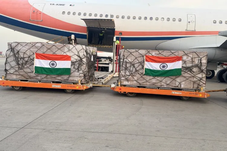 Consignment of Indian drugs and medicines at Kabul Airport