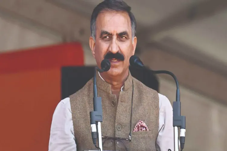 Chief Minister Sukhvinder Singh Sukhu 