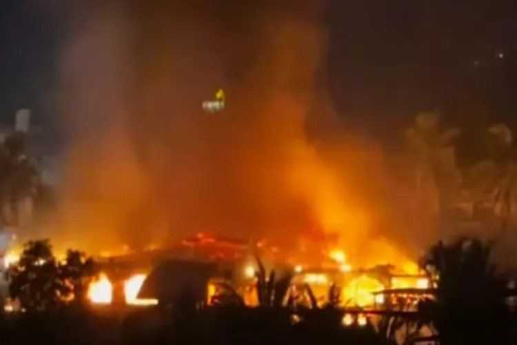 Goa night Club on fire