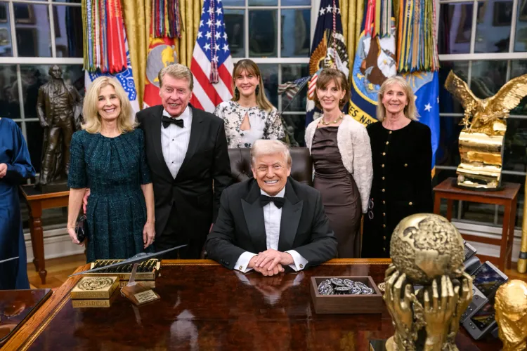 US President Donald Trump with Kennedy center awadees