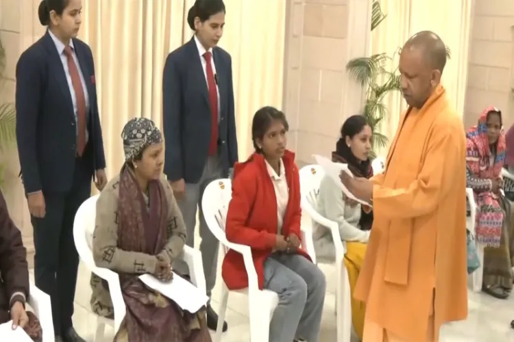 Uttar Pradesh CM Yogi Adityanath addresses public grievances at 'Janta Darshan' in Lucknow