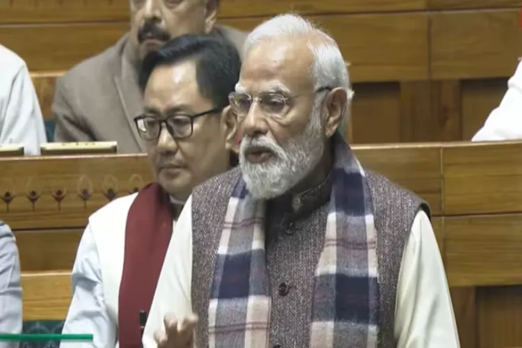 PM Modi in Lok Sabha