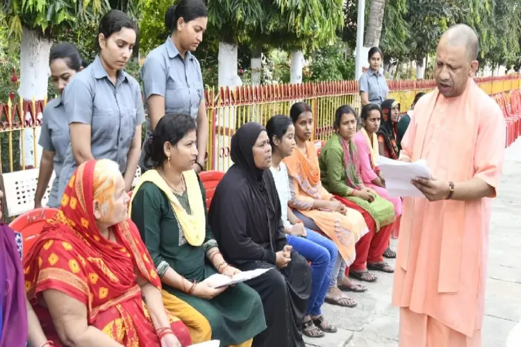 Uttar Pradesh Chief MInister Yogi Adityanath at Janata Durbar (File)