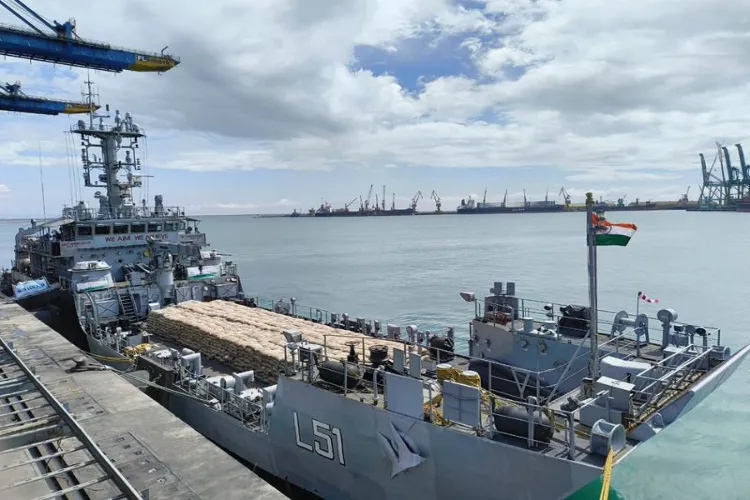 India has expanded its humanitarian assistance to Sri Lanka in the aftermath of the recent cyclone, with four more naval ships