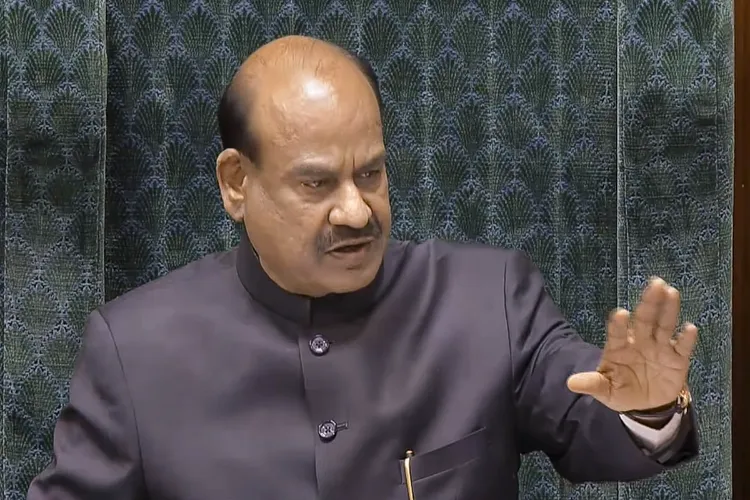 Lok Sabha Speaker Om Birla conducts proceedings in the House during the Winter session of Parliament