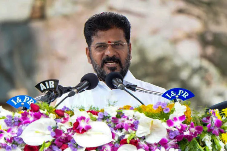 Telangana Chief Minister Revanth Reddy at the Telangana Rising Global Summit 2025