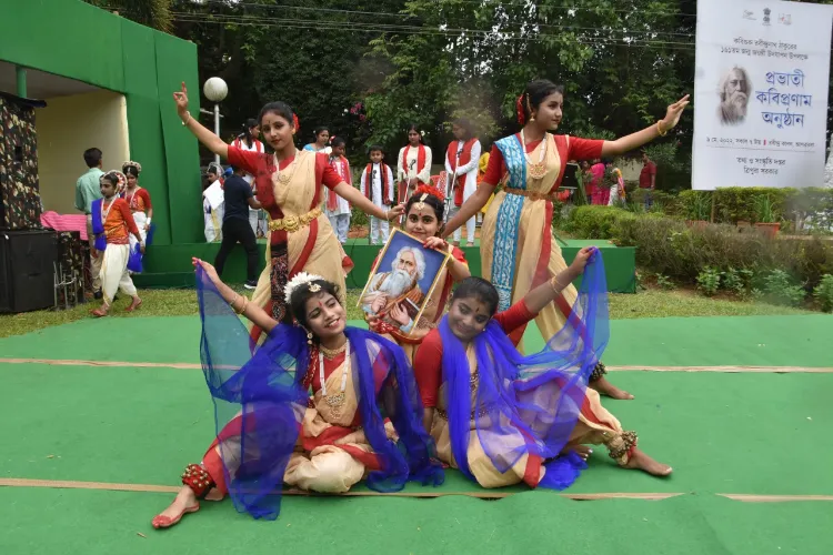  Students Perform A Cultural Programme During Celebrations Of Rabindranath Tagore's Birth Anniversary In Agartala