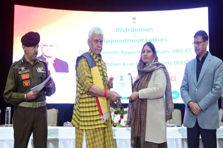 Lieutenant Governor Manoj Sinha on Thursday handed over government job appointment letters to 41 Next of Kin (NoKs) of civilians killed in terrorism-related incidents in the Jammu division.