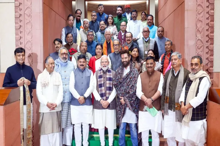 NDA MPs gather at PM Modi’s residence