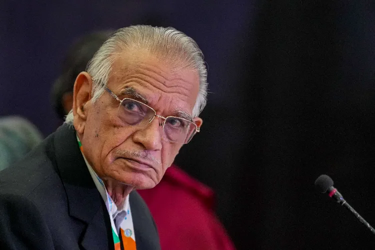 Former Lok Sabha speaker Shivraj Patil during a round table discussion and clarion call for National Legislators' Conference (NLC) - 2023, in New Delhi