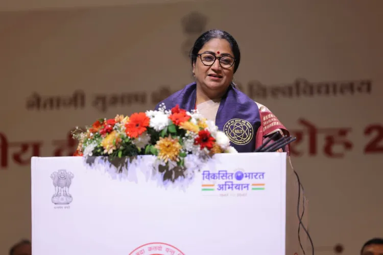  Delhi Chief Minister Rekha Gupta at Netaji Subhas University of Technology (NSUT) 