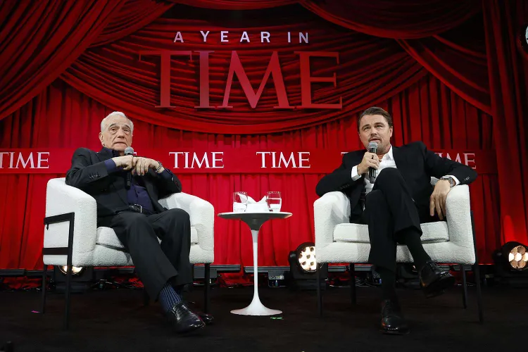 Leonardo DiCaprio with Martin Scorsese