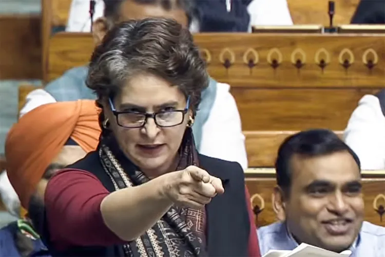 Priyanka Gandhi Vadra in parliament