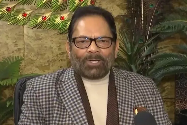Senior BJP leader Mukhtar Abbas Naqvi 