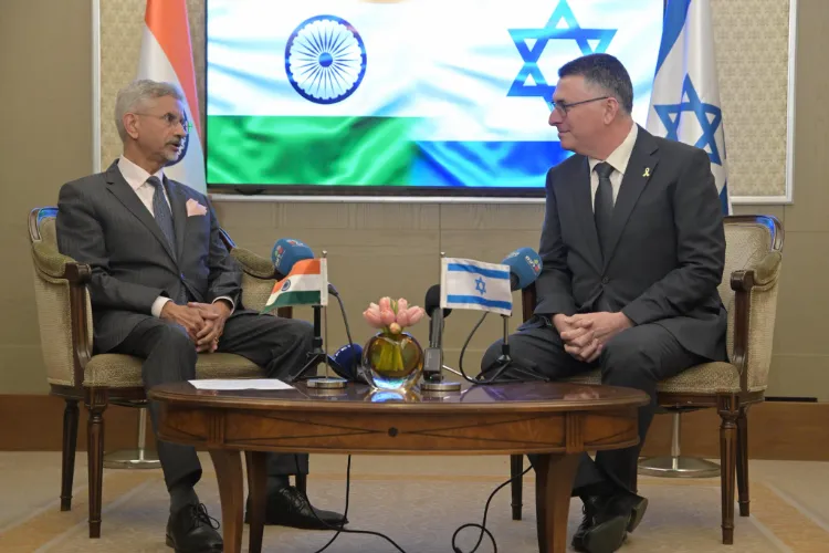 External Affairs Minister S Jaishankar with Israeli FM Gideon Sa'ar