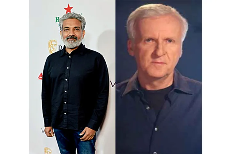 Filmmaker SS Rajamouli and  James Cameron