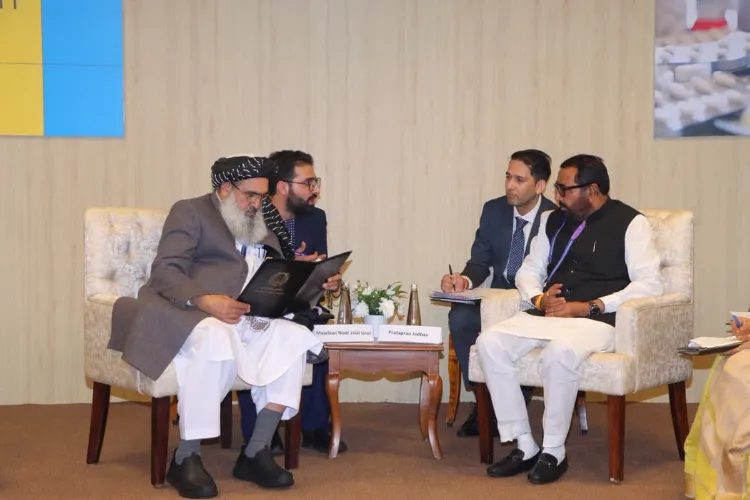Ministry of Ayush MoS Prataprao Jadhav and Mawlawi Noor Jalal Jalali, Minister of Public Health of Afghanistan