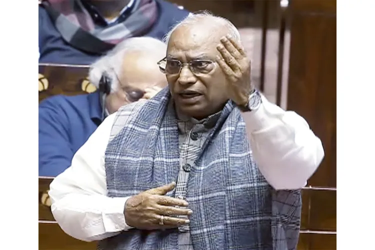 Rajya Sabha Leader of Opposition and Congress chief Mallikarjun Kharge 