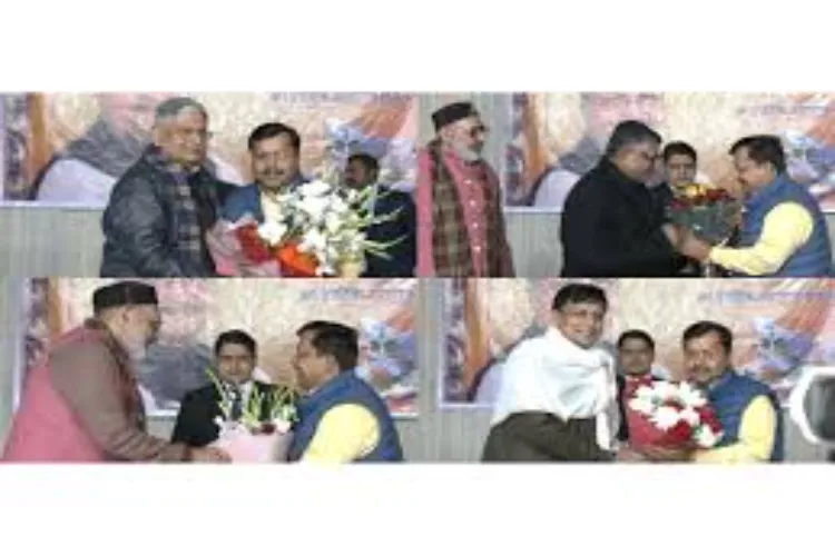 National Democratic Alliance (NDA) MPs from Bihar felicitated the newly appointed working president of the BJP, Nitin Nabin