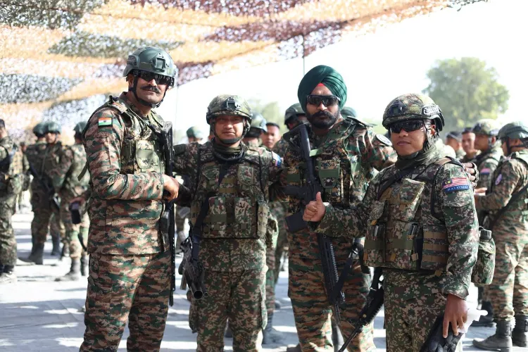 Joint military exercise Harimau Shakti between the Indian Army and the Malaysian Army 