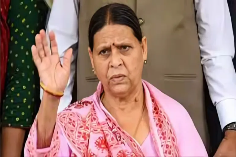 Former Bihar chief minister Rabri Devi