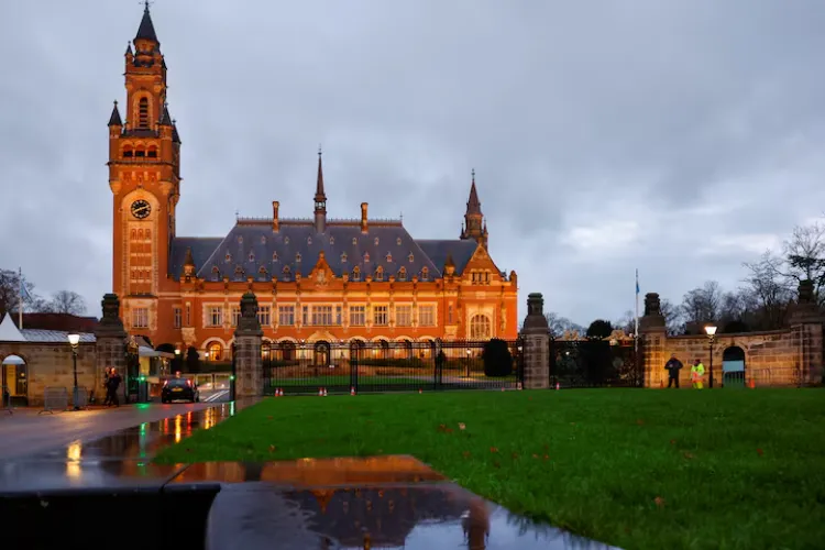 A general view of a building of United Nations' top court International Court of Justice (ICJ) in The Hague, Netherlands