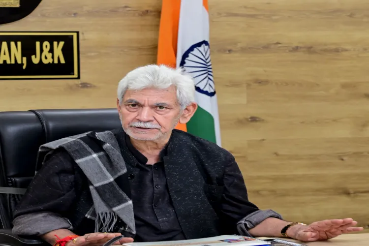 Jammu and Kashmir Lt. Governor Manoj Sinha during a meeting to review the progress of Pradhan Mantri TB Mukt Bharat Abhiyaan in J&K.
